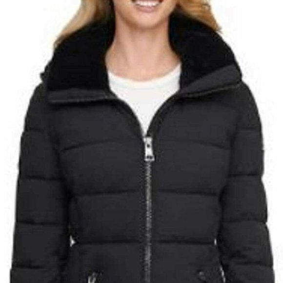 Andrew Marc Women's Long Stretch Parka Jacket - Picture 10 of 11